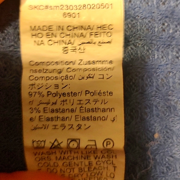 ◾🌀◾NWOT Men's Mallard Azure Cornflower Dusty Blue Solid Waffle T-Shirt - 2XL - Picture 12 of 12